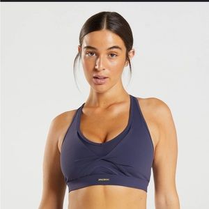 NWOT Gymshark Whitney Mesh Sports Bra in Indigo Navy. Size Small.